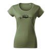 dámské tričko ekg caravan khaki