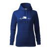 dámská mikina ekg obytne auto královsky modrá