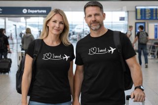 ❤️✈️ Trička pro páry – I LOVE TRAVEL 🌍 Pro dvojice, které spojuje láska… a cestování. Stylová trička pro páry, které...