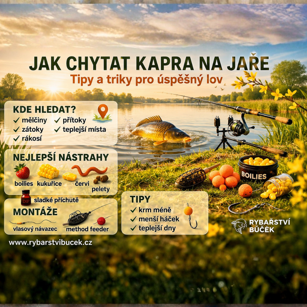 Jak chytat kapra na jaře – kompletní průvodce pro rybáře 🎣