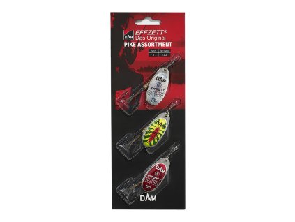 DAM sada třpytek Effzett Assortment Spinner 3ks vel.5 12g Sinking Pike