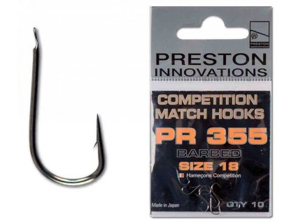 Preston Innovations COMPETITION MATCH HOOKS PR355 Háček s očkem