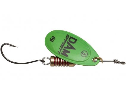 Dam Třpytka Effzett Spinner With Single Hooks Sinking Green