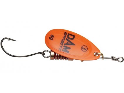 Dam Třpytka Effzett Spinner With Single Hooks Sinking Orange