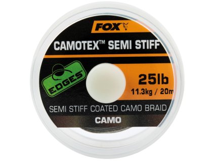 Fox Návazcová Šňůrka Edges Camotex Semi Stiff 20 m