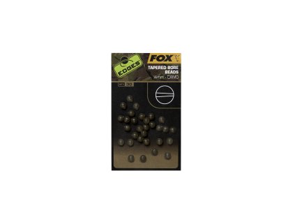 Fox Korálky Edges Camo Tapered Bore Bead 30 ks - 4 mm