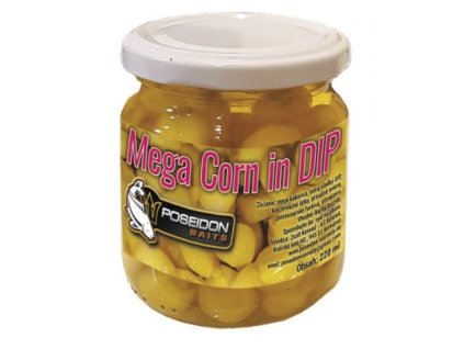 Poseidon Baits MEGA vařená kukuřice v nálevu 220ml