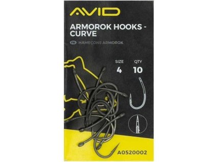 Avid Carp Háčky Armorok Hooks Curve