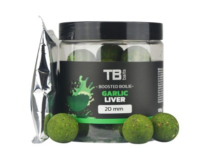 TB Baits Boosterované Boilie Garlic Liver 120 g