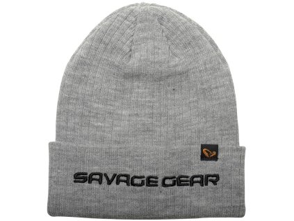Savage Gear Čepice Fold Up Beanie One Size Light Grey Melange