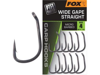 Fox Háčky Wide Gape Straight 10 ks