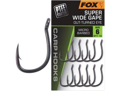 Fox Háčky Super Wide Gape Out-Turned Eye 10 ks
