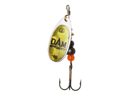 DAM Třpytka Effzett Fluo Spinner Gold Prisma