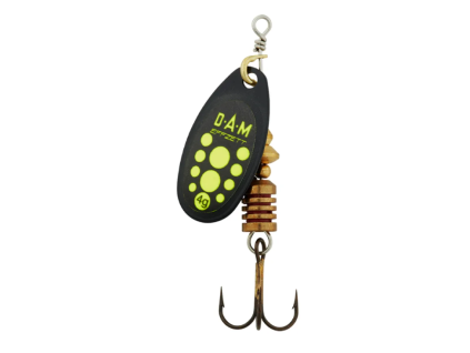 DAM Třpytka Effzett Standard Spinner Black Yellow