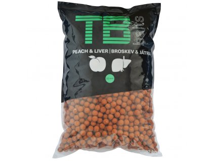 Krmné boilies TB Baits Boilie Peach Liver -10 kg
