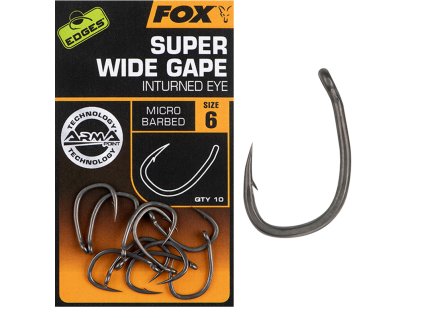 Fox Háčky Edges Armapoint Super Wide Gape Inturned Eye