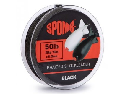 Spomb Splétaná Šňůra Braided Leader Black 50 m - 0,26 mm - 22 kg