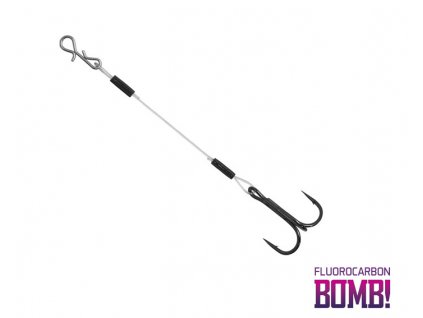Delphin BOMB! Přívlačový Návazec Twisto RIGS Fluorocarbon / 3ks