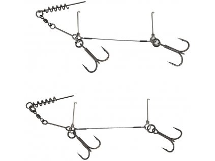 Savage Gear Návazec 1X7 Titanium Corkscrew Stinger 23kg 1/0