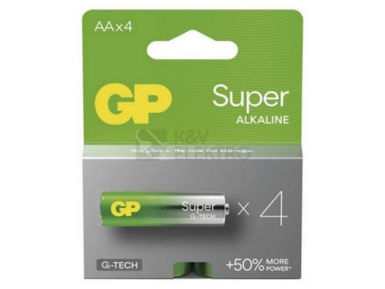 tuzkove baterie aa gp g tech lr6 super alkalicke blistr 4ks p 2001834 3