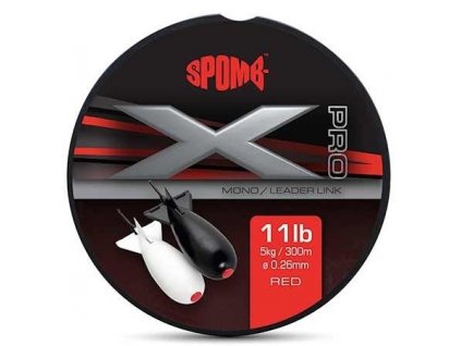 spomb vlasec x pro mono red 0 26 mm 300 m