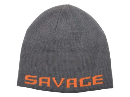 cepice savage gear logo beanie one size rock greyorange
