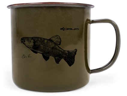 korum hrnecek classic enamel mug tench 330 ml lin