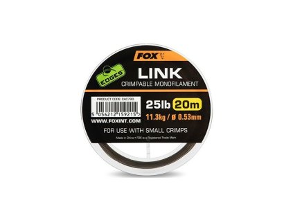 fox navazcovy vlasec edges link trans khaki mono 20 m