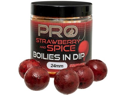 starbaits boilies in dip probiotic strawberry spice 150 g