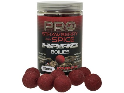 Starbaits Hard Boilies Pro Strawberry Spice 200g 24mm