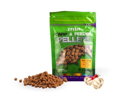 zfish chytaci pelety carp feeder 8 mm 200 g spicy garlic