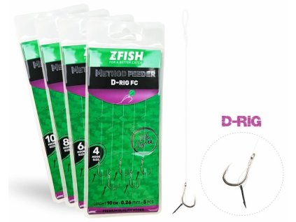zfish navazec method feeder d rig 10 cm 5 ks (2)