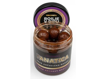 mikbaits boilie v dipu fanatica krab ancovicka mango 250 ml