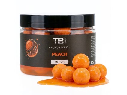 tb baits plovouci boilie pop up peach nhdc 50 g (2)