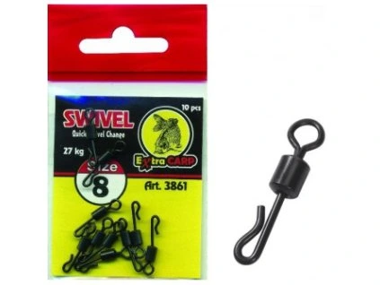 extra carp quick change swivel vel8 27kg 10ks