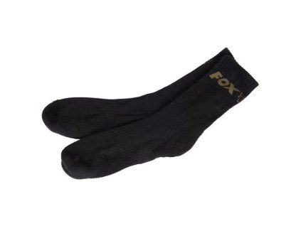 Fox Ponožky Black Socks 3 - Pack Černé