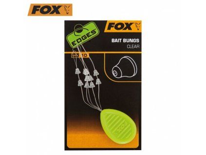 Fox zarážky Edges Bait Bungs clear 10 ks