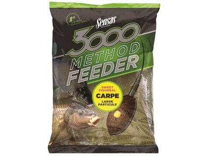 Krmítková směs Sensas 3000 Method Feeder Carpe 1kg