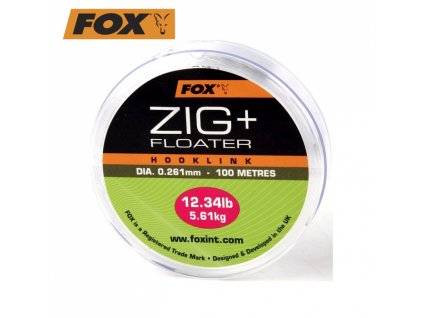 VLASEC FOX ZIG + FLOATER HOOKLINK 100M