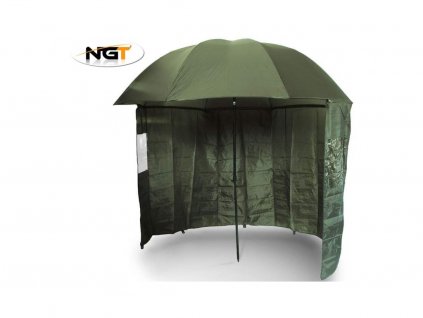 NGT Deštník s Bočnicí Brolly Side Green 2,2m