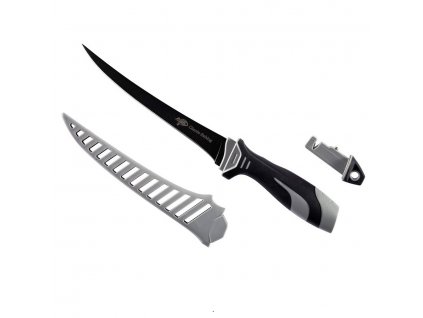 Fillet knife with sharpener