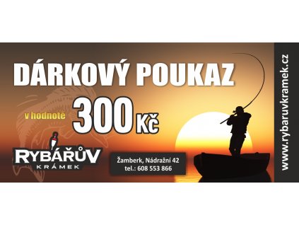 Dárkový poukaz v hodnotě 300 Kč