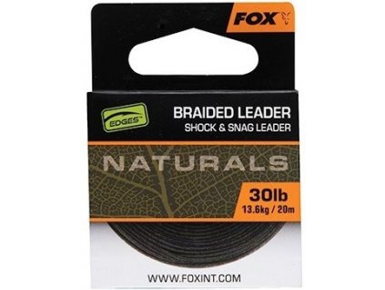 Fox Návazcová Šňůrka Naturals Braided Leader 20 m