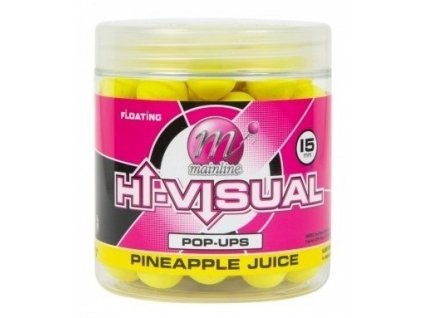 Plovoucí Boilie High Visual Pop ups 15mm 50ks Pineapple Juice