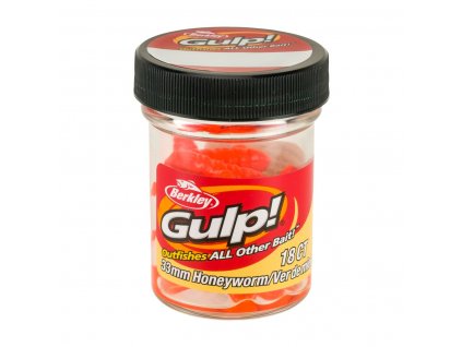 Vosí larva Berkley Gulp Honey Worm 3,3cm 18ks Orange