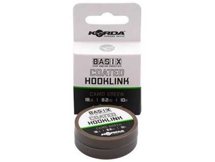 Korda Návazcová Šňůra Basix Coated Hooklink Camo Green 10 m