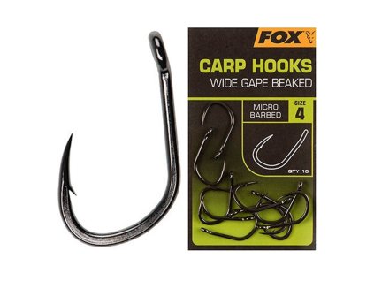 Háčky Fox Carp Hooks Wide Gape 10 ks