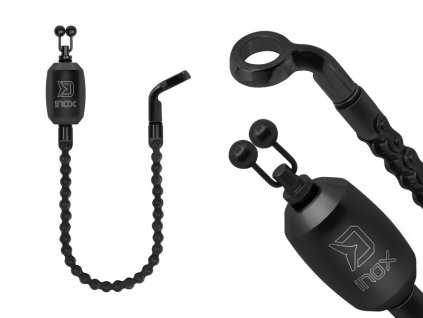 Kovový řetízkový indikátor záběru Delphin INOX Black