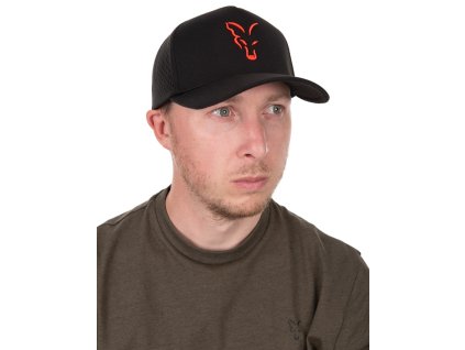 Fox Kšiltovka Baseball Cap Black Orange