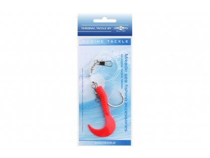 Mořský návazec - PILK D-TWIST RIG 7.5cm - háček: 6/0 (červený)